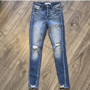 KanCan Light Blue Distressed Skinny Jeans Size 1(24)